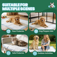 IMMCUTE pad bottom film visible ensuring leak protection.
