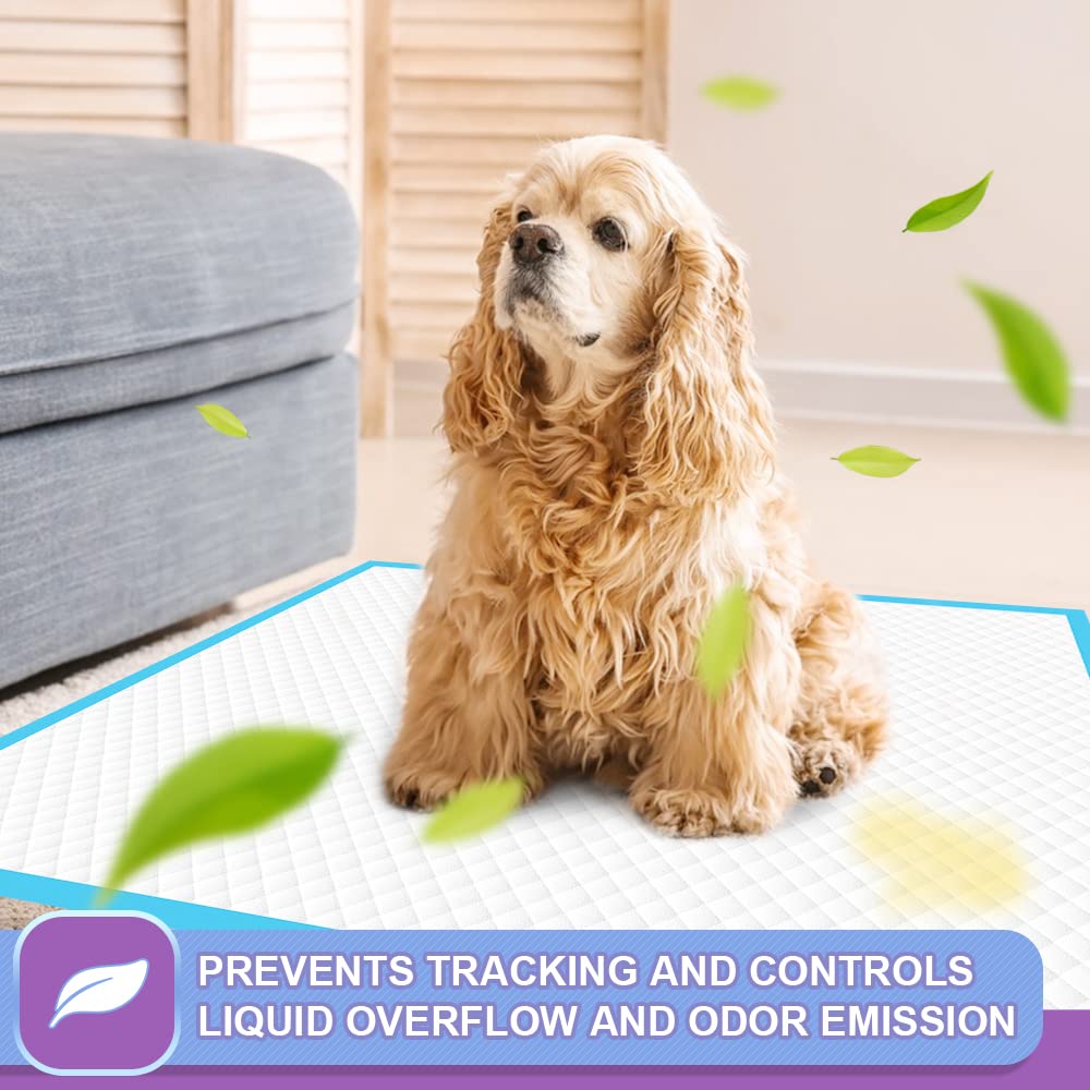 IMMCUTE 22x23 inch pads suitable for puppies and seniors.