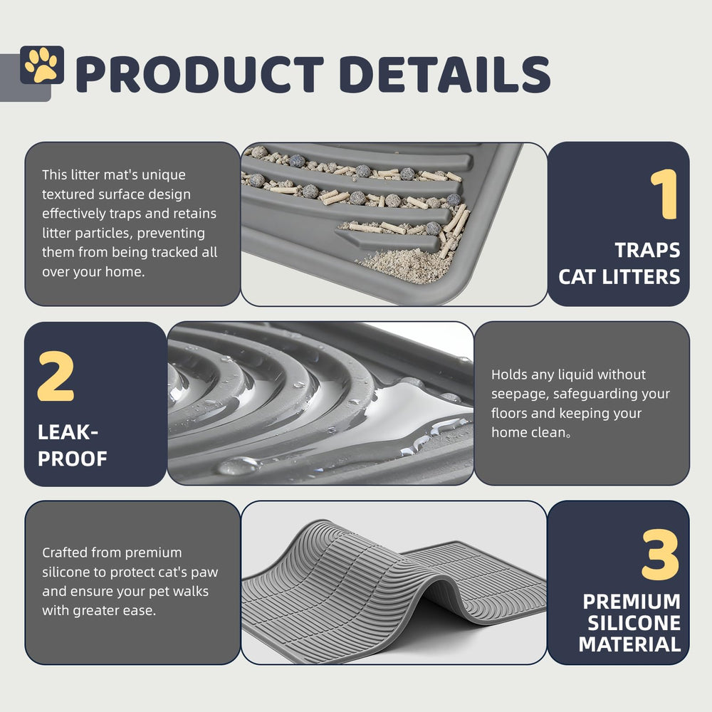 IMMCUTE mat features a soft silicone surface for paw comfort and durability.