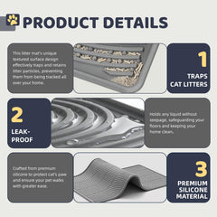 IMMCUTE mat features a soft silicone surface for paw comfort and durability.