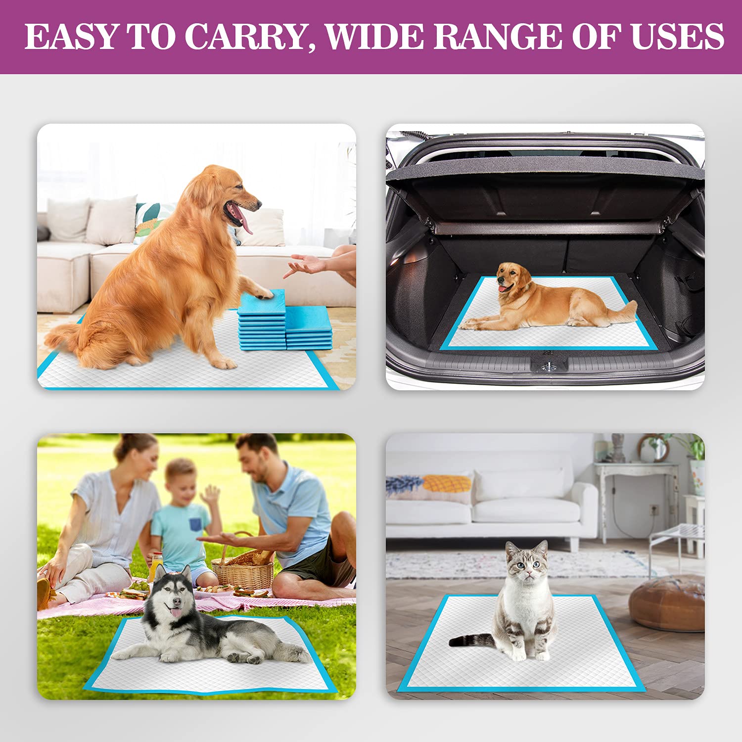 IMMCUTE travel-lawn-use-pad: convenient for lawn time or car trips.