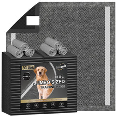 IMMCUTE XXL dog pee pad charcoal-absorbent for quick moisture control.