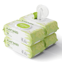 IMMHABI 400 unscented pet wipes for paws, gentle cleaning and odor control.