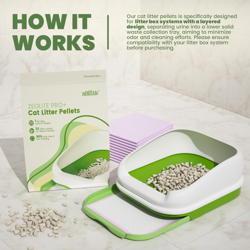 IMMHABI cat pee pads 10 count absorb odors and extend freshness.