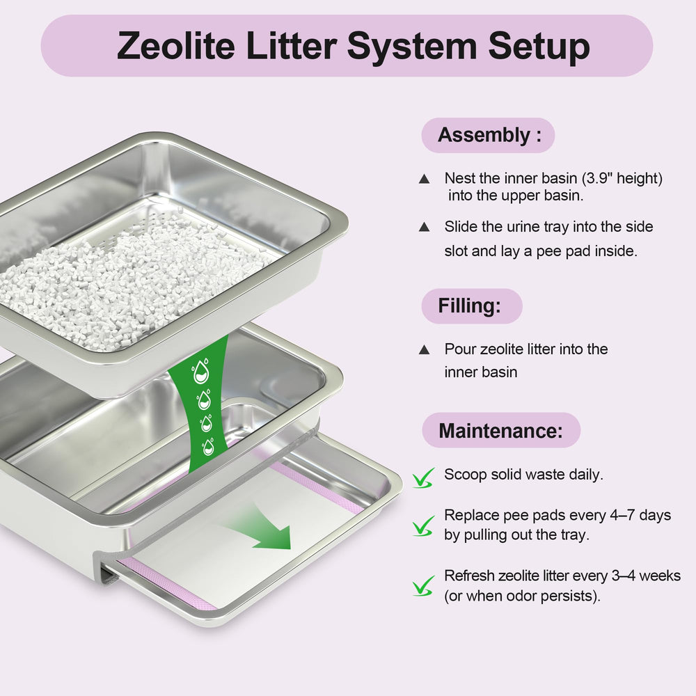 immhabi easy-clean trays with non-stick surface for simple maintenance