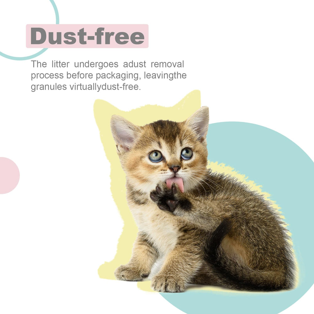 IMMHABI pellets stay in the litter box, minimizing litter carried outside