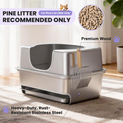 IMMHABI paw-safe sifting holes promote gentle, faster litter separation