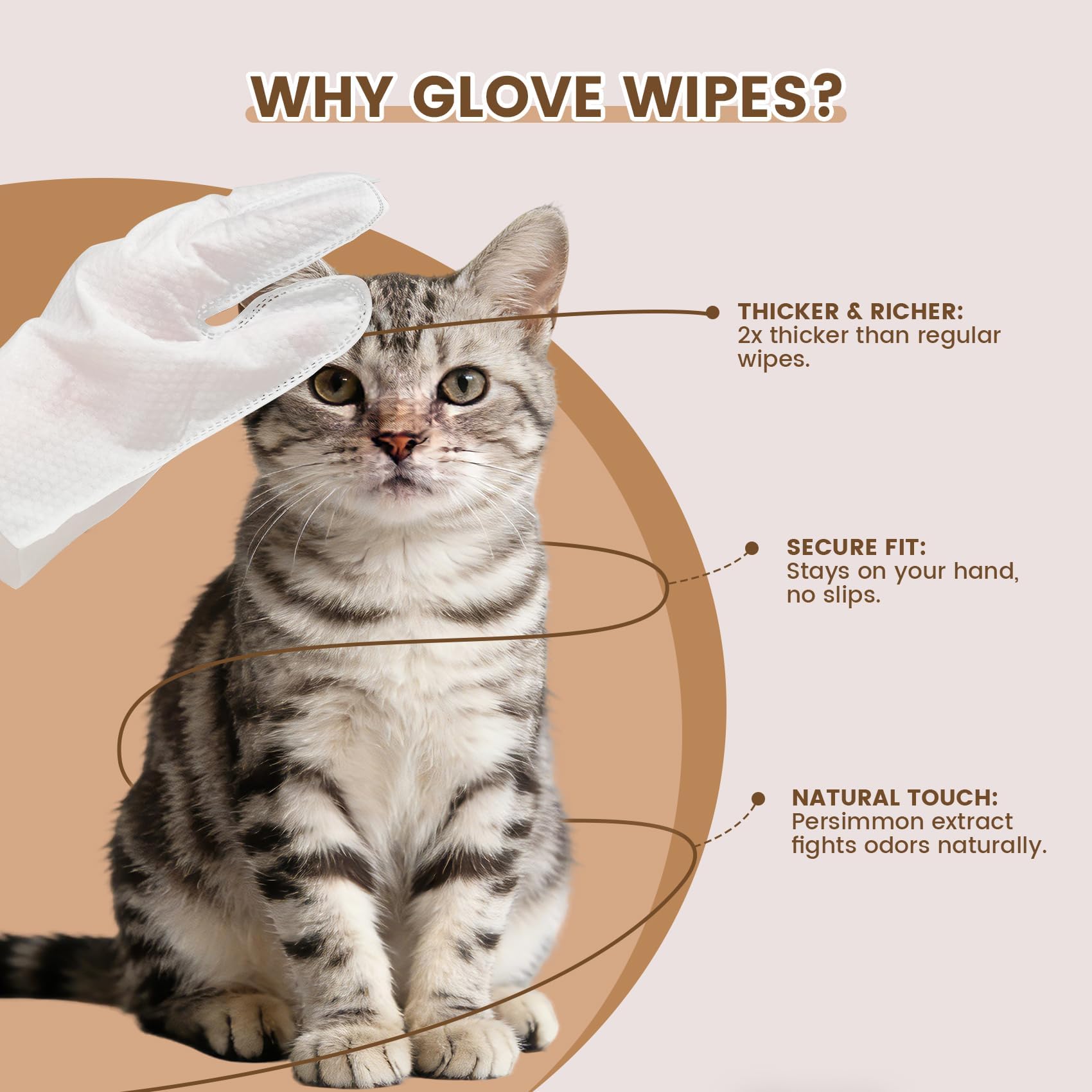 IMMHABI wipe demonstrates odor neutralization for cats and dogs with natural formula.