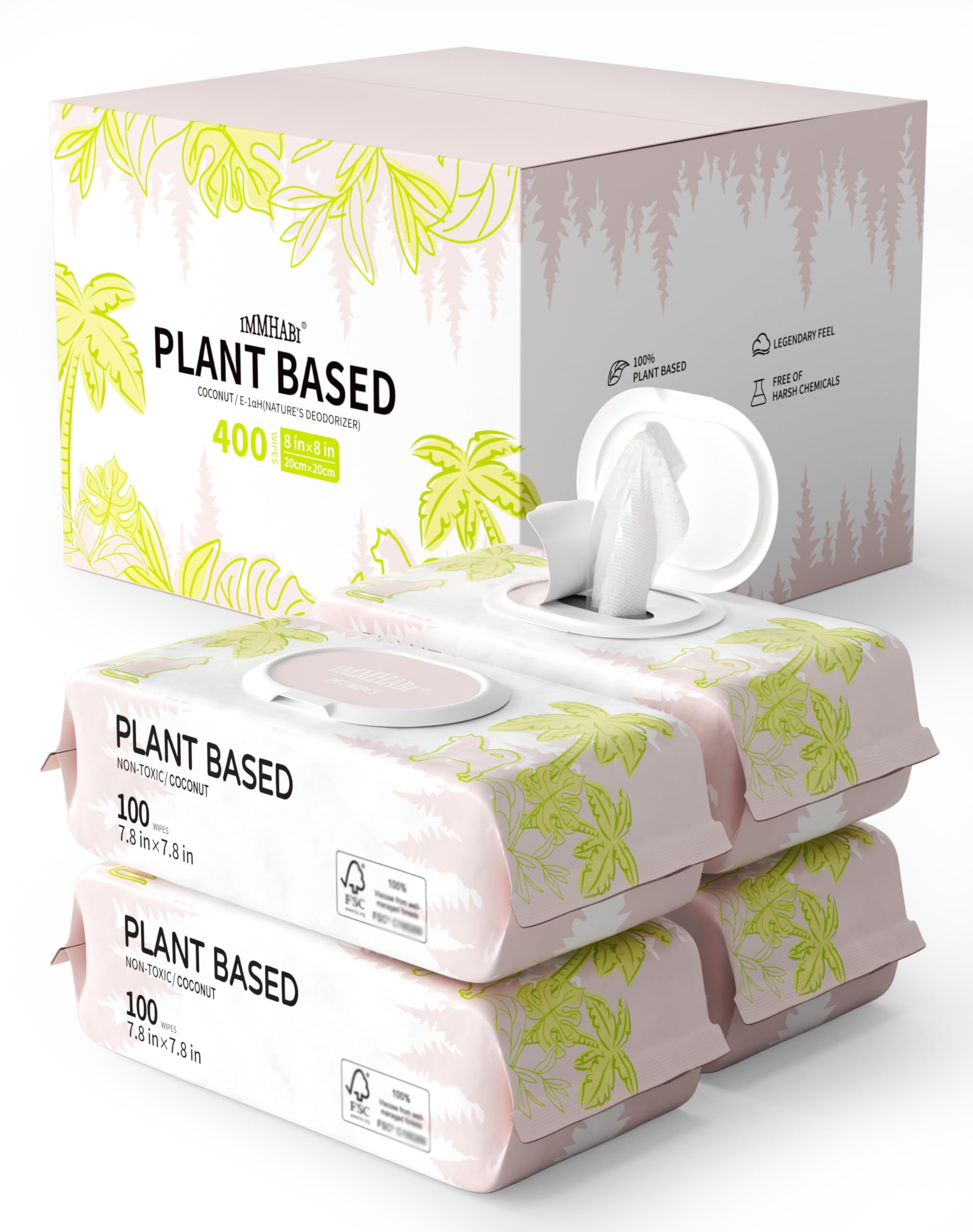 IMMHABI wipes with cross-woven durability shown during a cleaning session