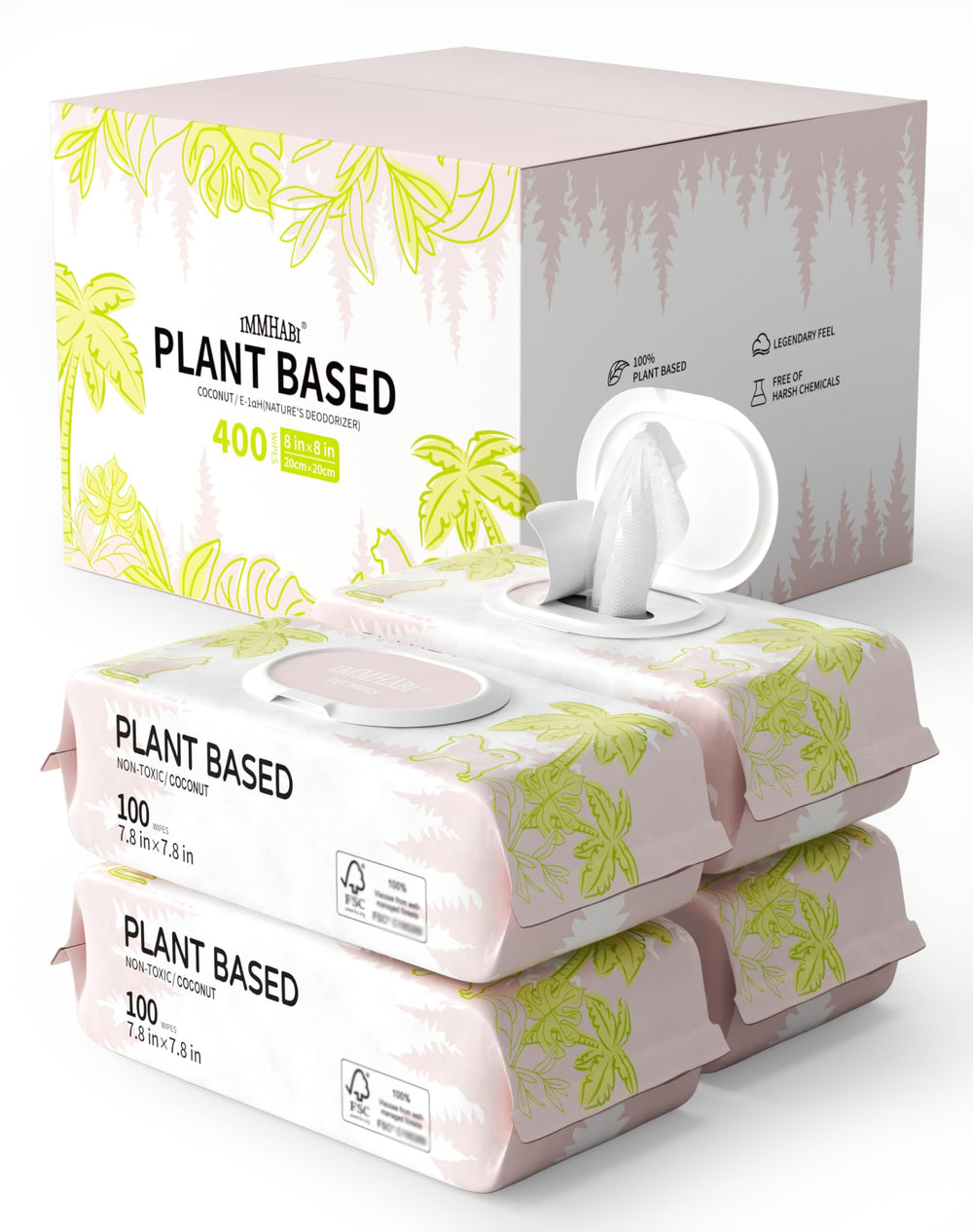 IMMHABI wipes with cross-woven durability shown during a cleaning session