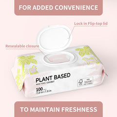 IMMHABI wipes for face and body with soft pearl texture for effective dirt removal