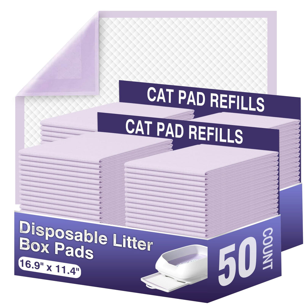 IMMCUTE cat pads 16.9 x 11.4-inch packaging shows easy replacement