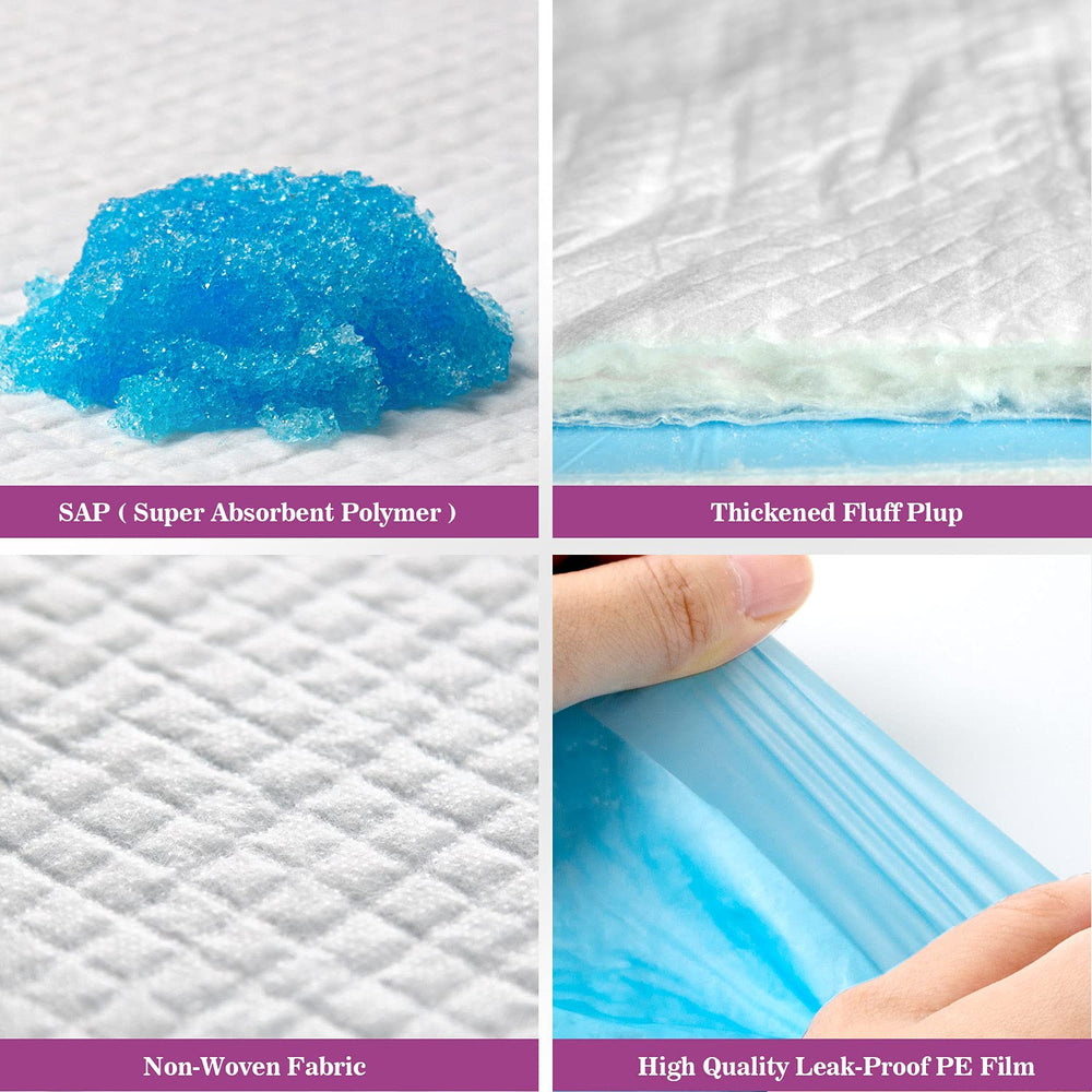 IMMCUTE dog pee pad XL 28x34 in car backseat, protects upholstery on trips.