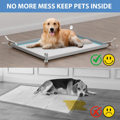 IMMCUTE pee pad holder features soft silicone material for a safe, gentle surface.
