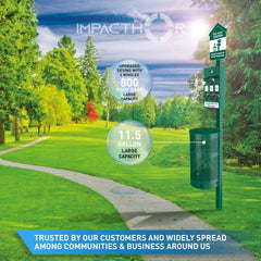 IMPACTHOR station offers 800 bags capacity to simplify waste pickup during busy hours