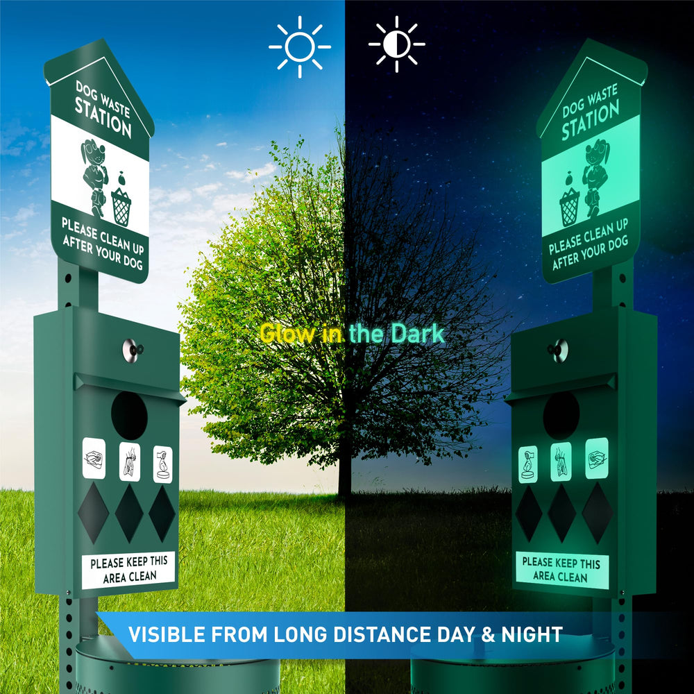 IMPACTHOR glow-in-the-dark sign improves night visibility for park users