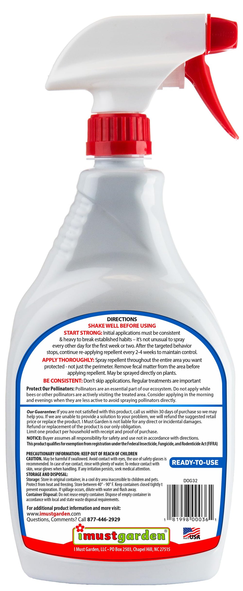 IMUSTGARDEN natural-ingredients botanical-oils repellent for plants.