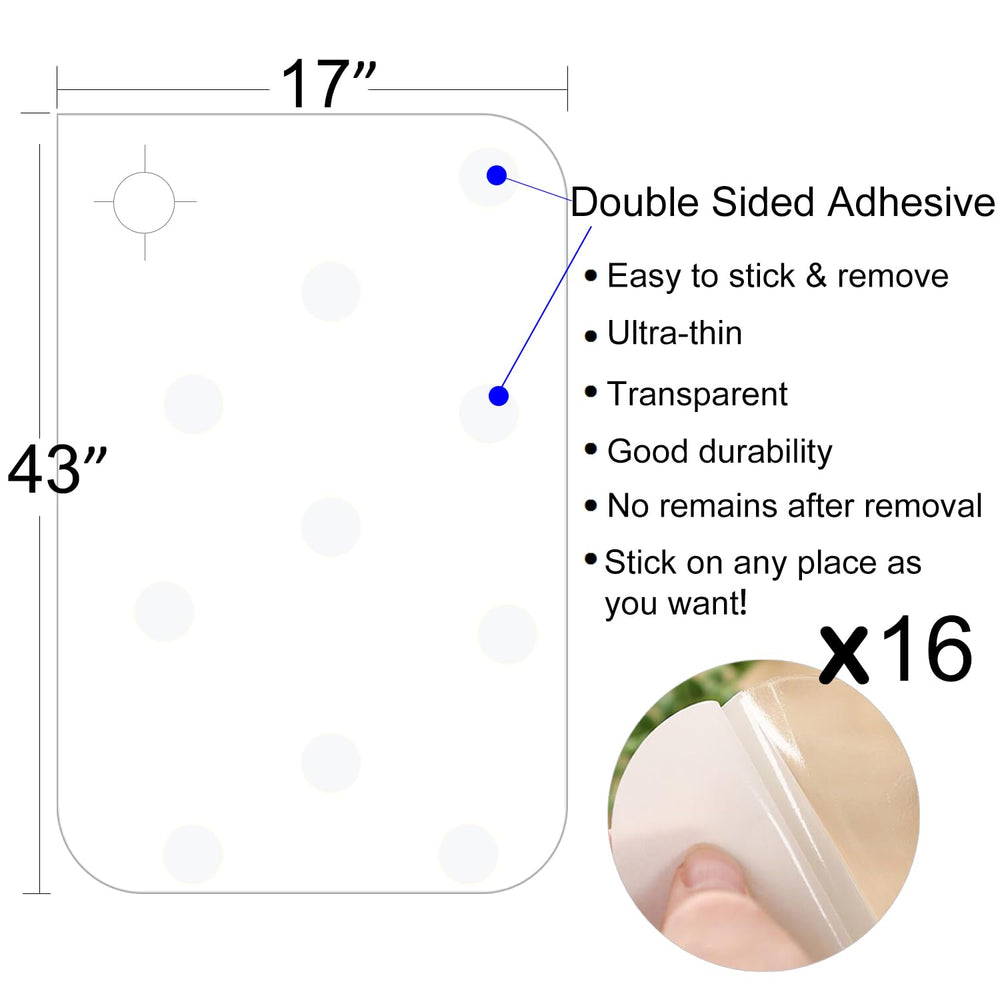 In hand large shield covers door scratches and hotspots