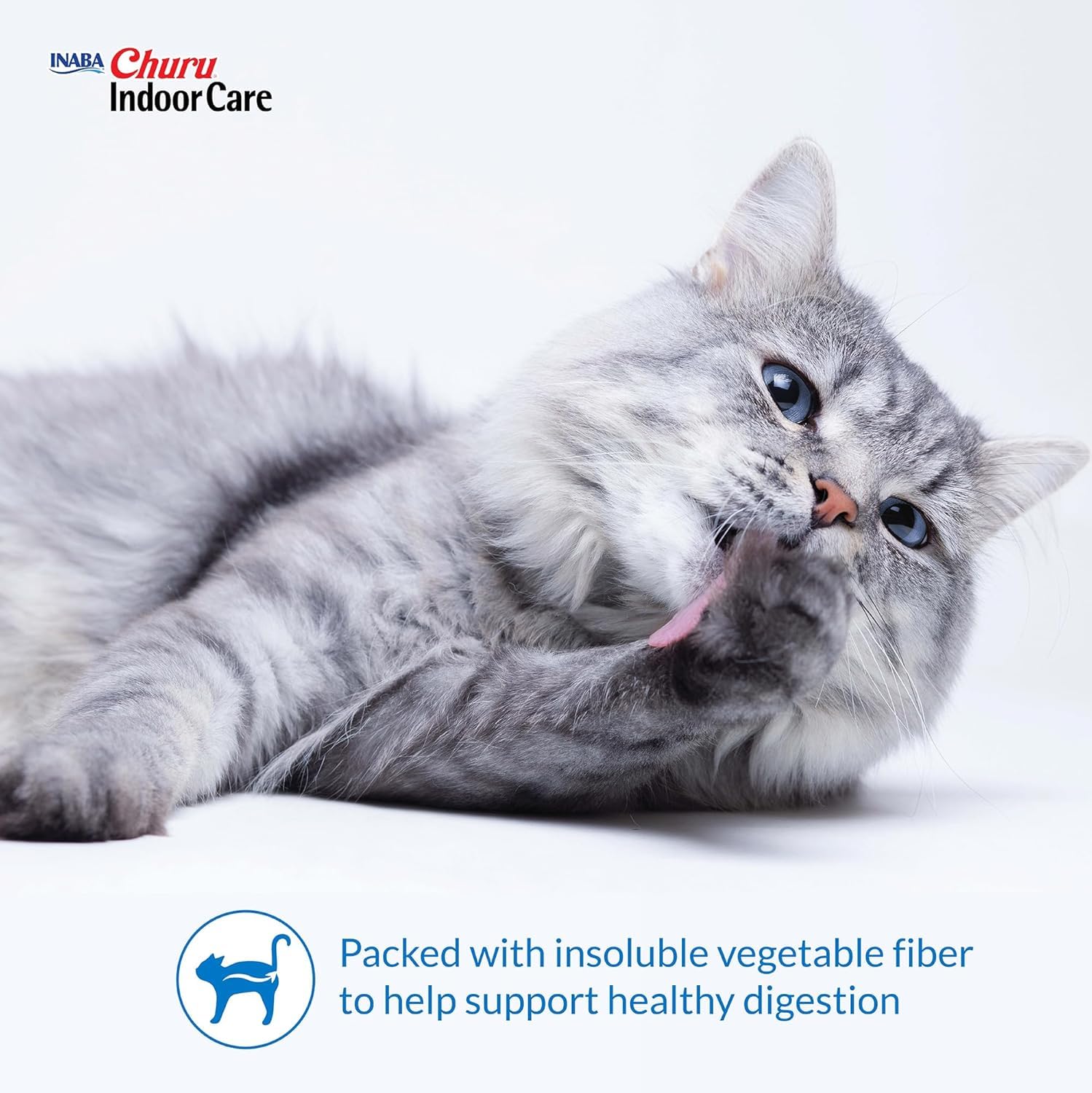 INABA Churu 24 tubes packaging showcases indoor care benefits.