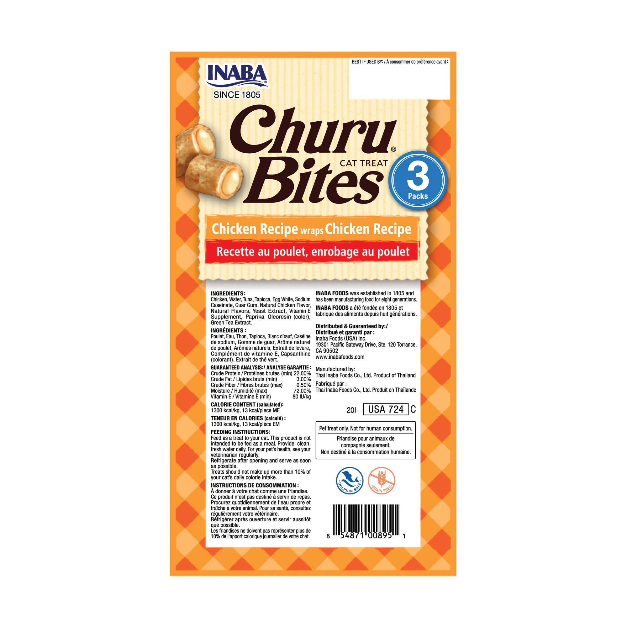 INABA Churu Bites pill hiding use shown with creamy center