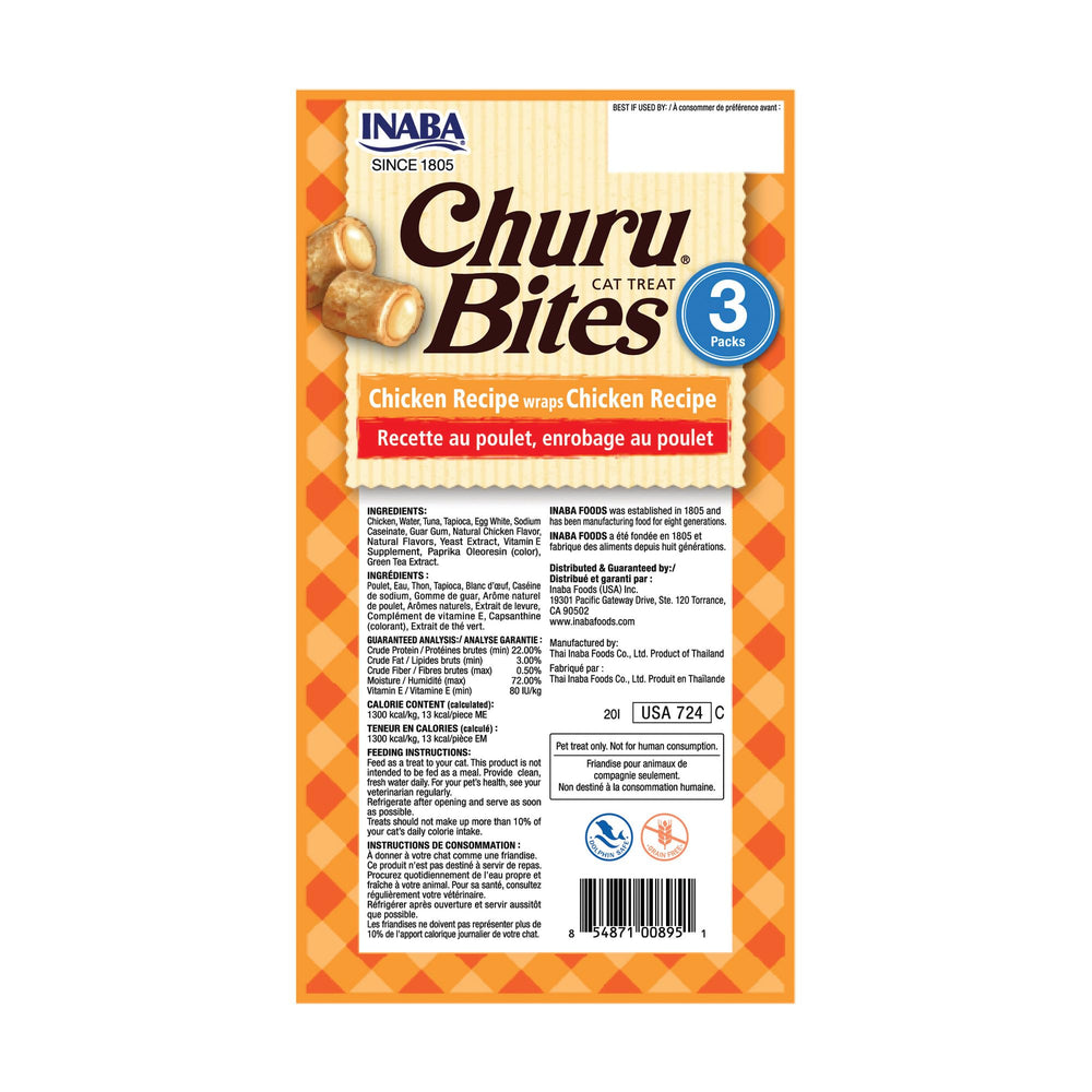 INABA Churu Bites pill hiding use shown with creamy center