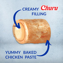 Inaba Churu Bites soft centers wrapped in chicken for creamy texture and reward feeding.
