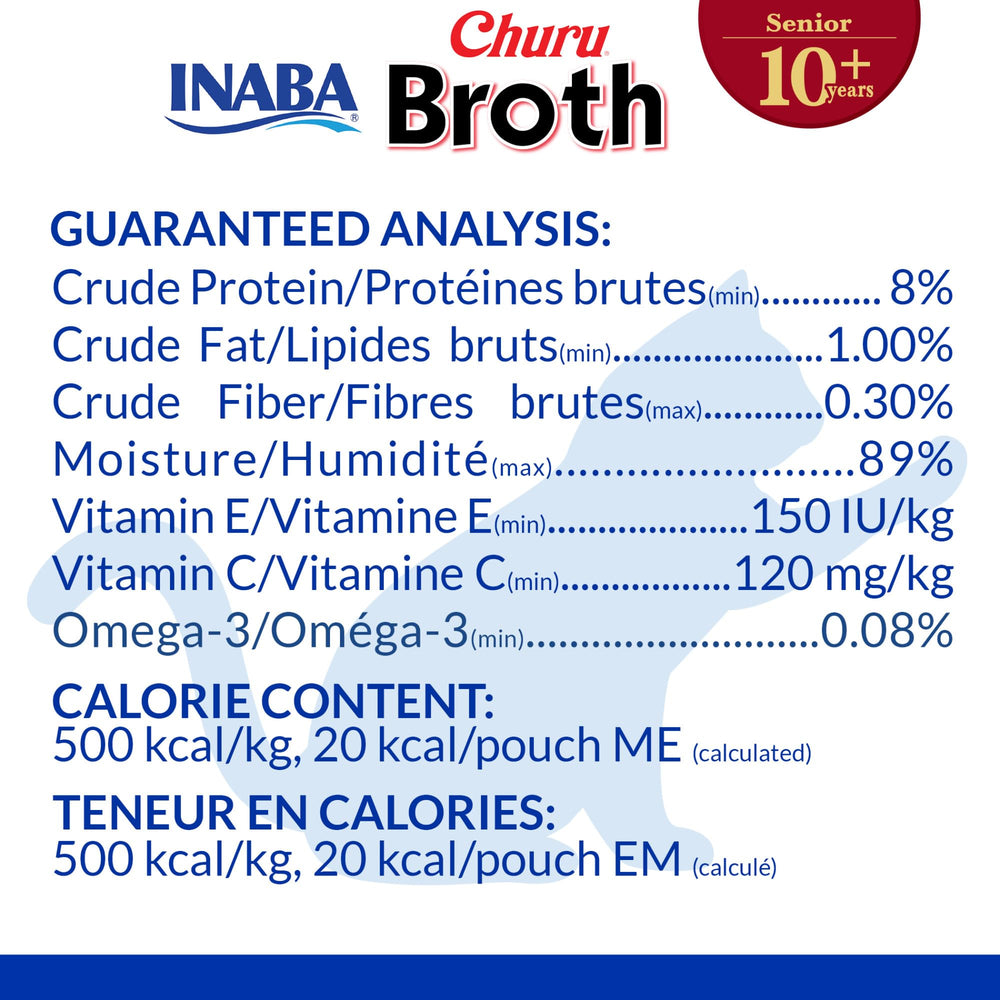 INABA Churu Broth Senior 10+ chicken broth ready-to-use topper for meals