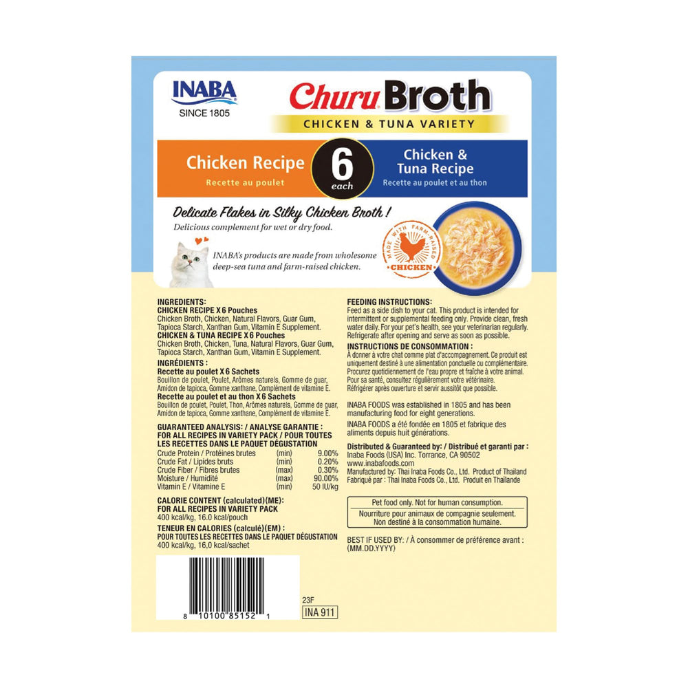 INABA Churu broth topper meal enhancer pouch makes meals more appealing