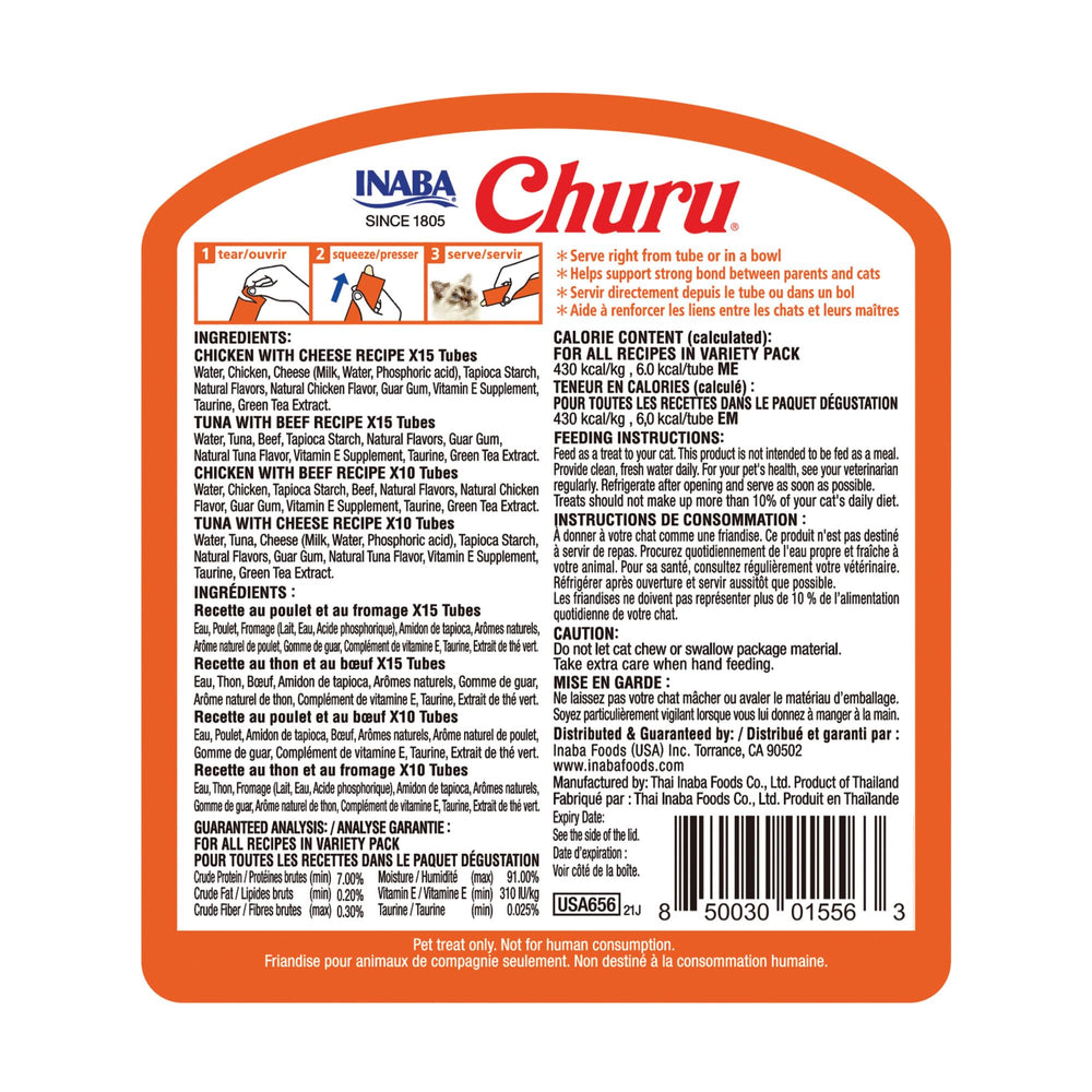 Using INABA Churu as a medication-taster aid for cats