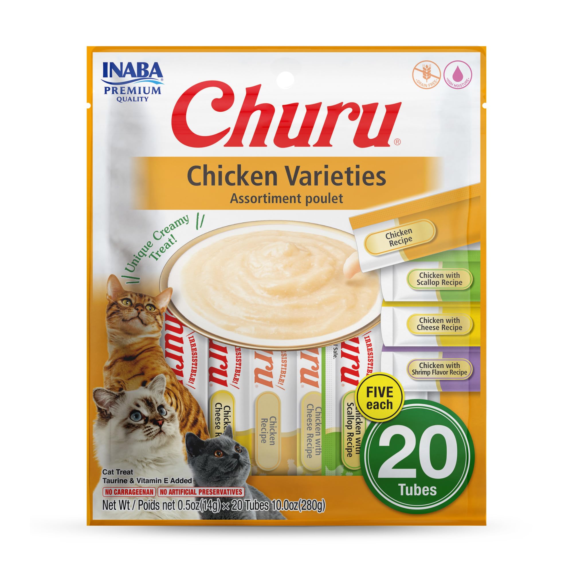 INABA Churu chicken tube hand-fed for bonding and hydration