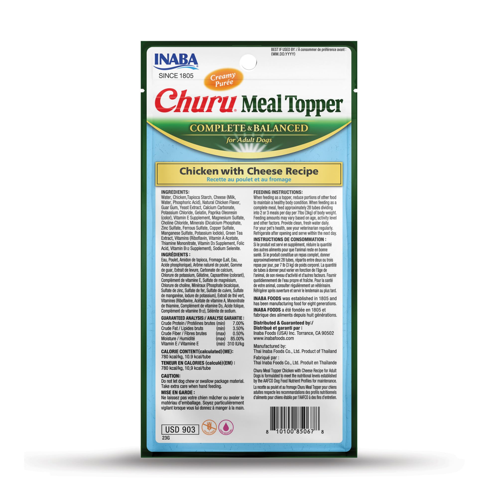 INABA Churu topper suited for dogs of all ages.