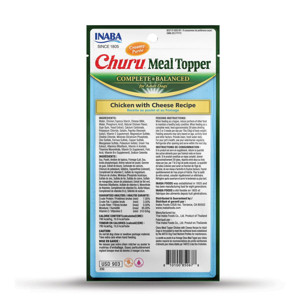 INABA Churu topper suited for dogs of all ages.