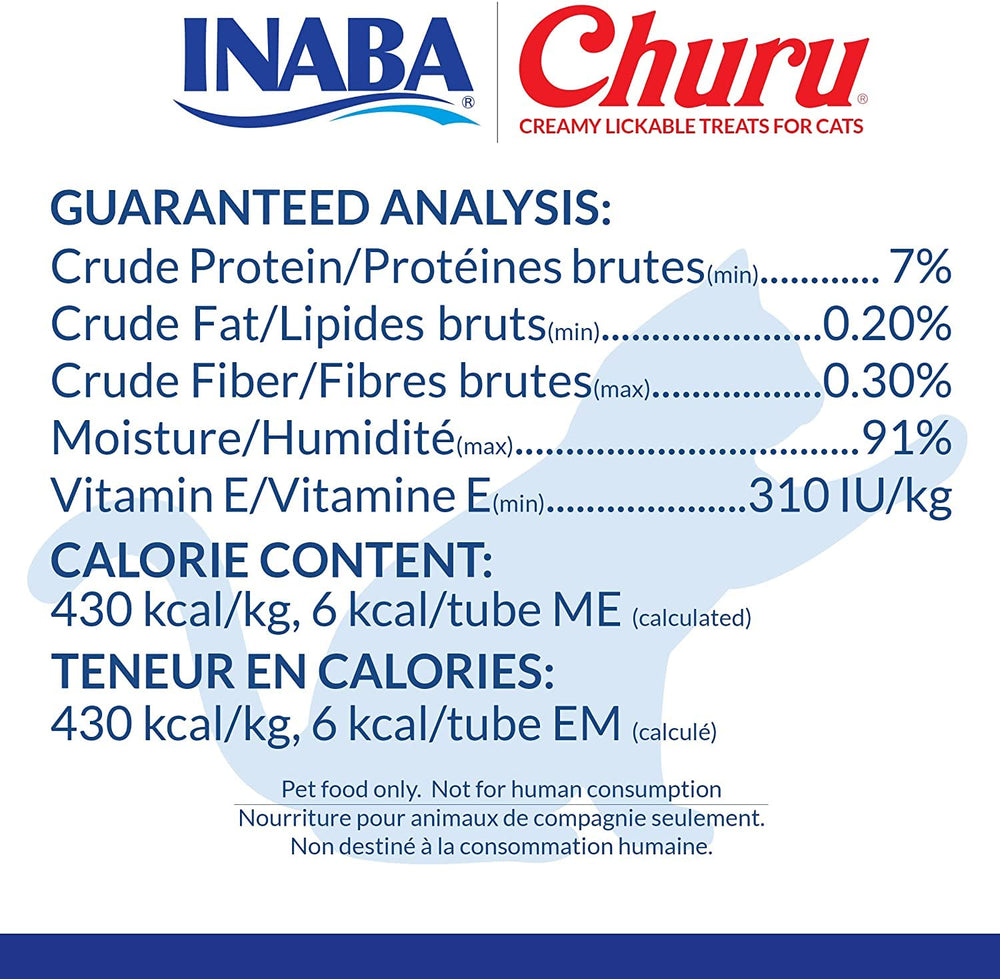 INABA Churu grain-free label highlighting grain-free formula