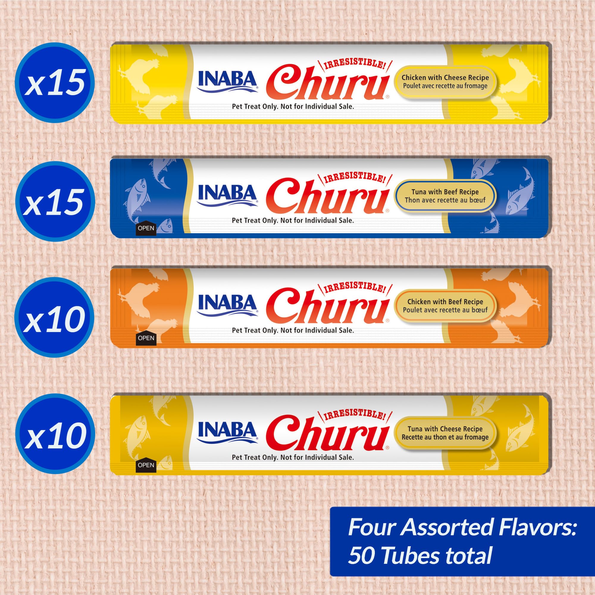 Close-up of ingredients: Green Tea Extract in INABA Churu