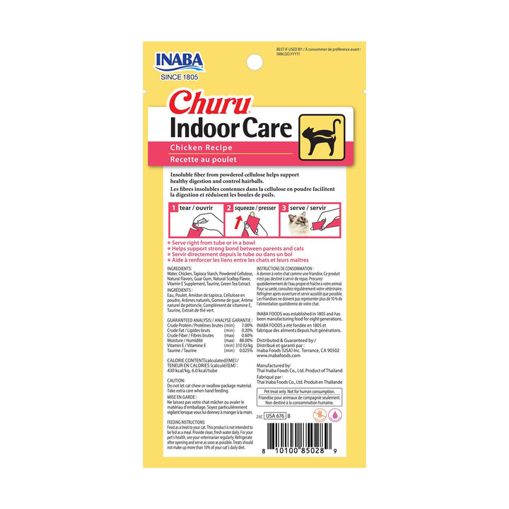 INABA Churu hairball control chicken purée hand feeding promotes bonding