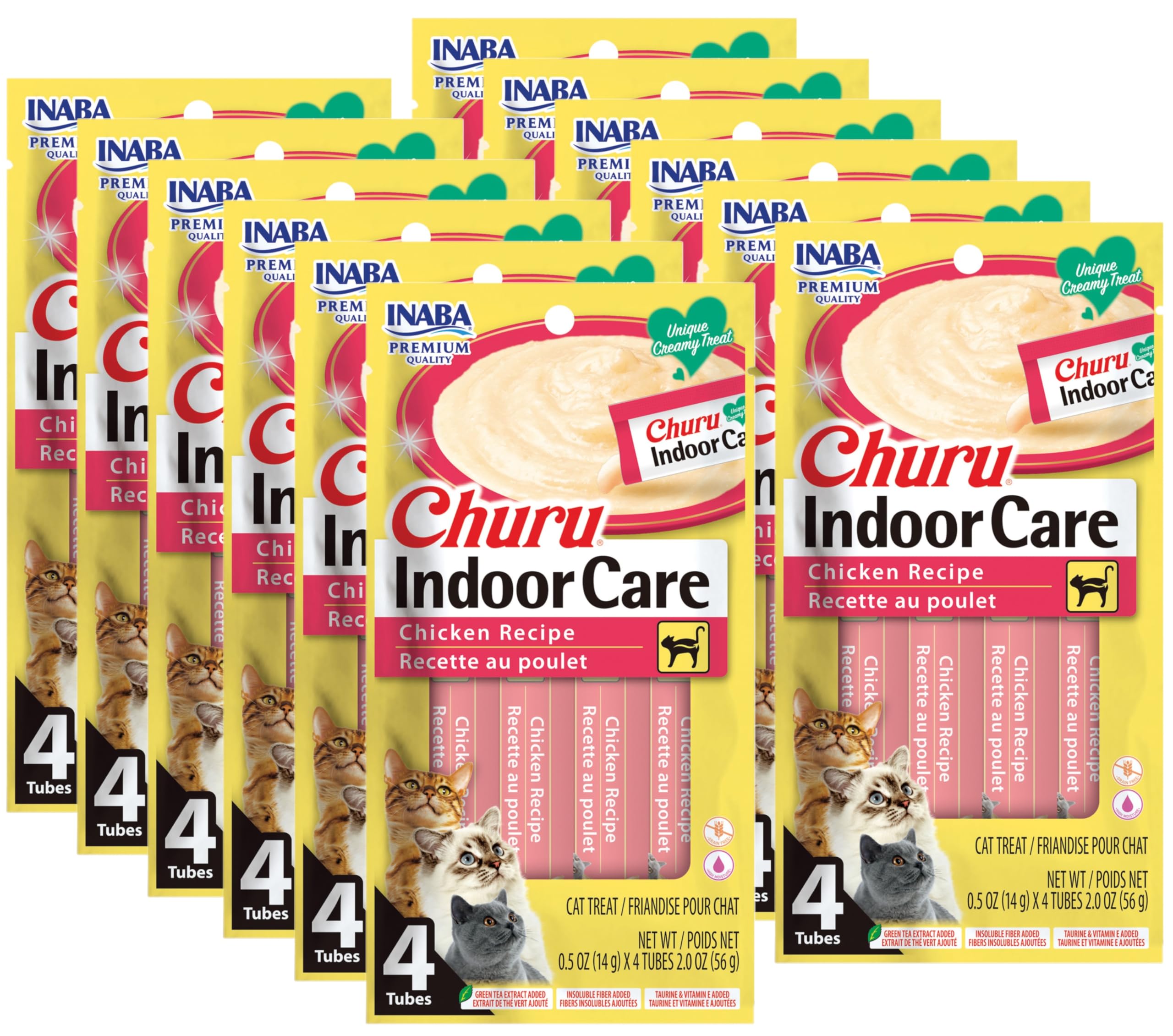 INABA Churu hairball control chicken purée served as a lickable treat
