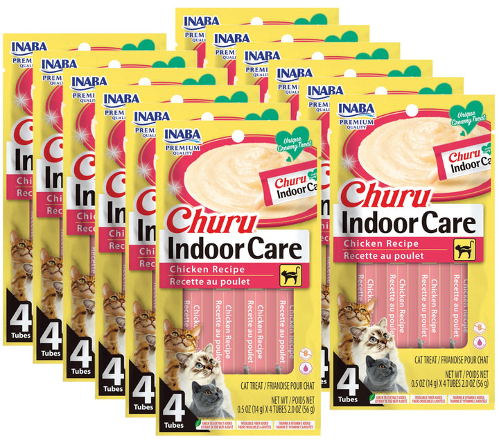 INABA Churu hairball control chicken purée served as a lickable treat