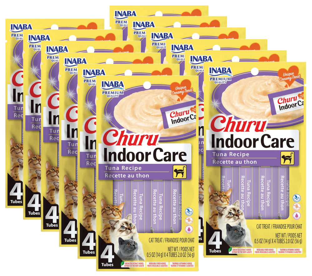 INABA Churu hairball-control creamy puree texture supports digestion and hydration