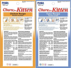 INABA Churu chicken tube for kittens, ideal for hand-feeding bonding