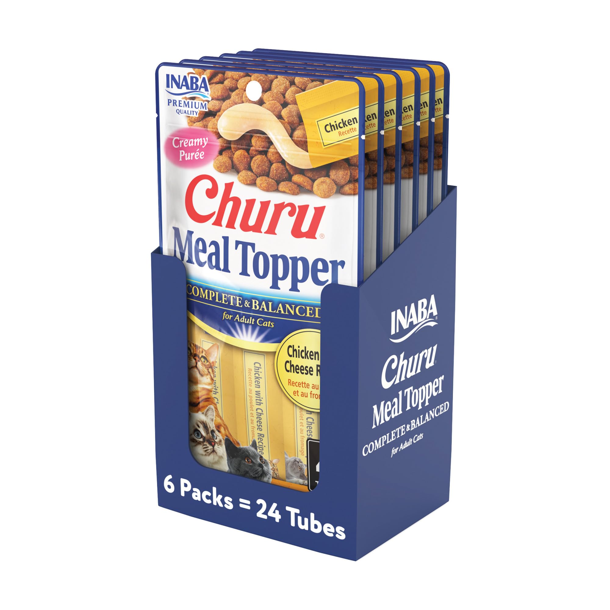 INABA Churu cat meal topper chicken cheese tube for easy hydration