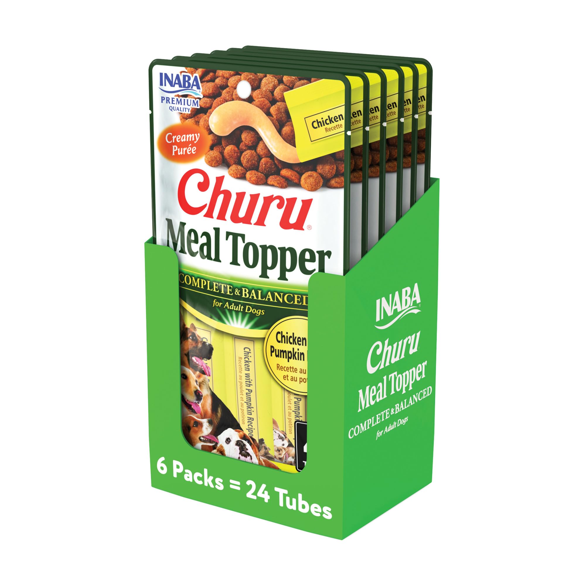 INABA Churu chicken pumpkin tube close-up for dog hydration