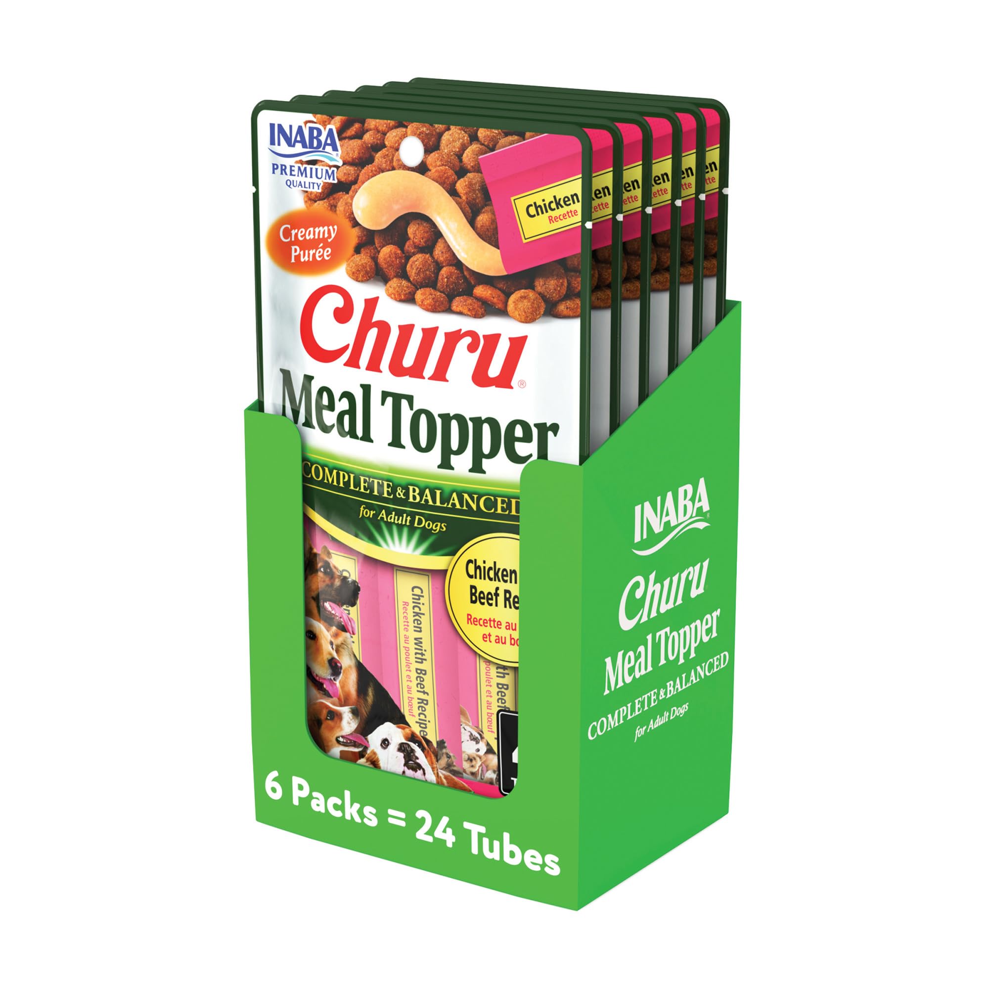 INABA Churu creamy-tube topper showing creamy texture for hydration and flavor
