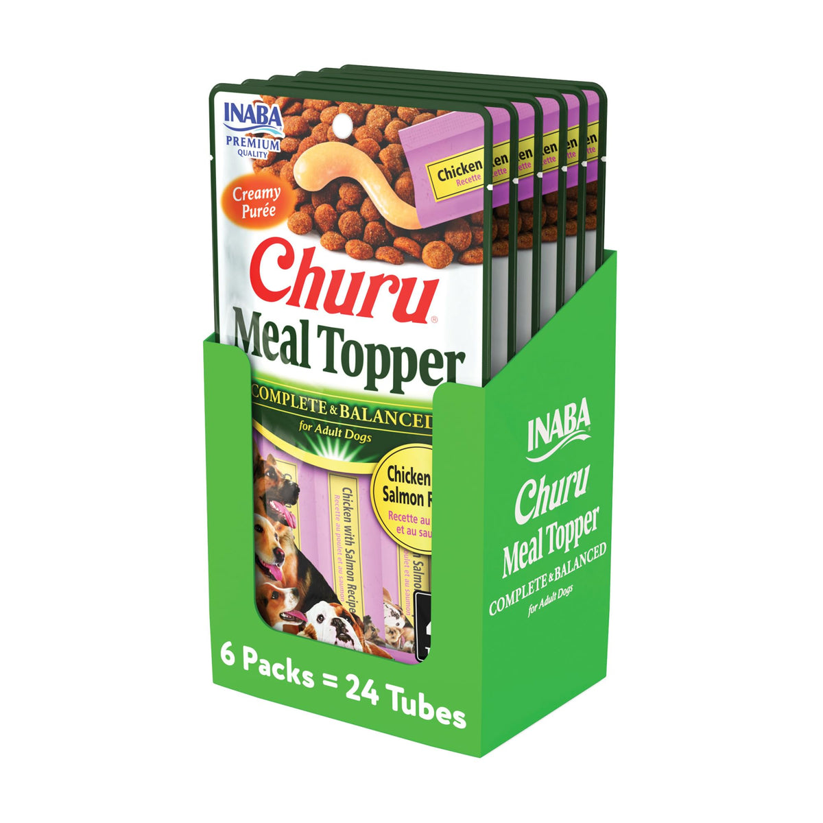 INABA Churu meal topper packaging for convenient on-the-go feeding