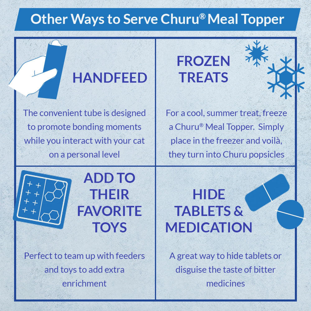 INABA Churu multi-pack display helps keep this topper in stock.