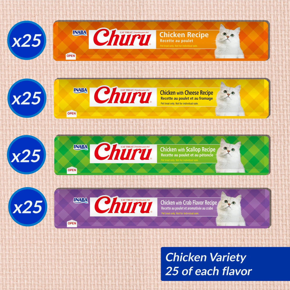 INABA Churu tube helps disguise medications with a tasty boost.
