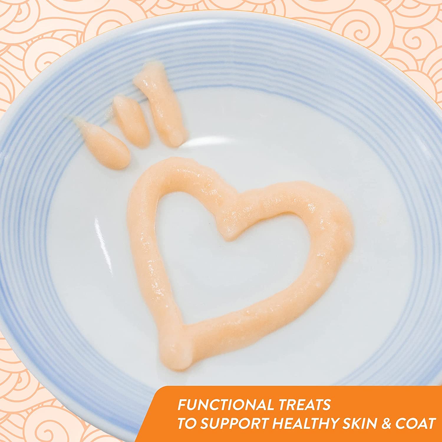 INABA Churu omega-3 formula supports a healthy-looking coat.