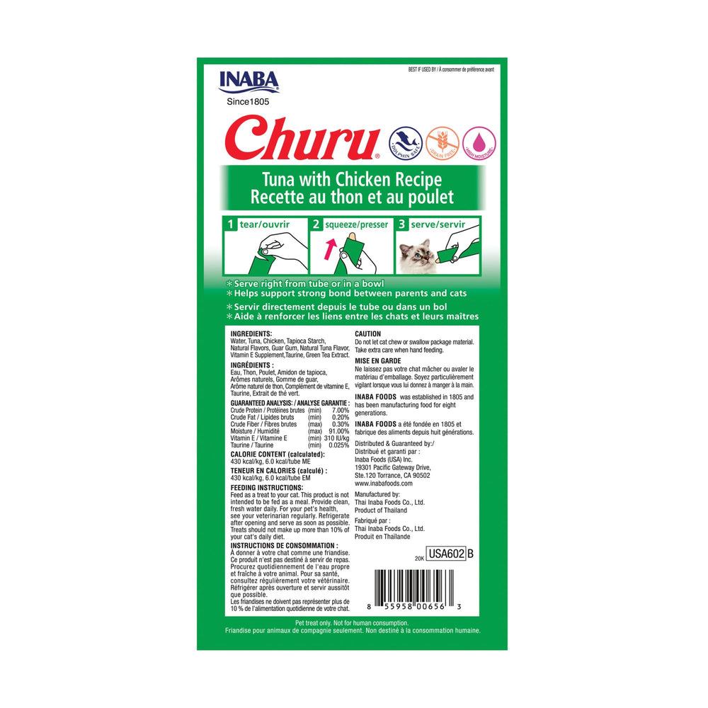 INABA Churu multipack packaging for easy stocking