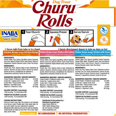 INABA Churu Rolls display churu center filling for interactive feeding.
