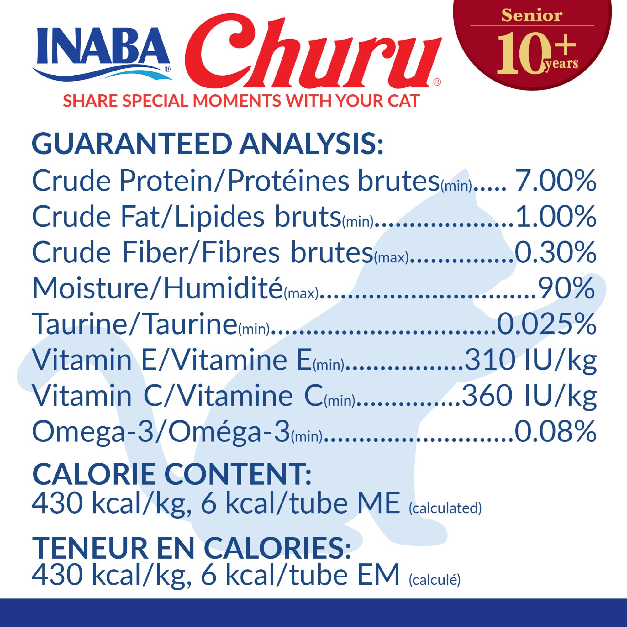 INABA Churu Senior Chicken Cheese Recipe tube for variety and palatability.