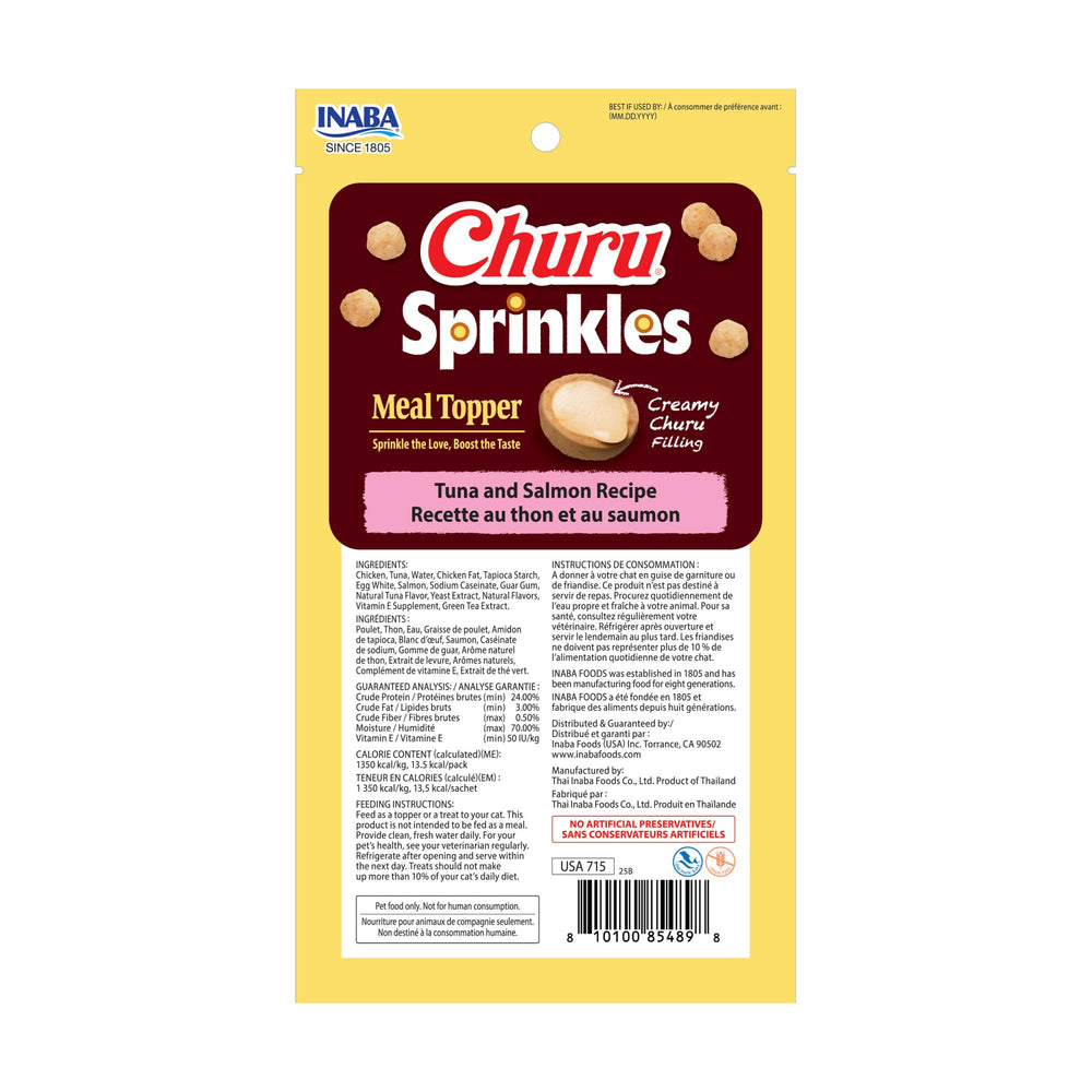 Serving sprinkled over meals demonstrates easy meal enhancement for cats.